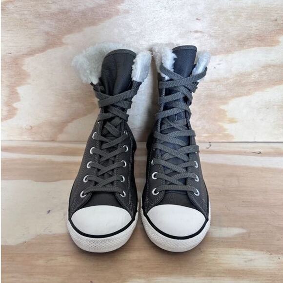 Converse All Star -CT Dainty Hi Top -Sneakers -Dark Green -Women's - 8 - 544934C - Picture 3 of 10